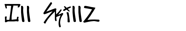 Ill Skillz font preview